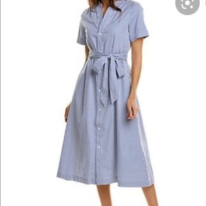 NWOT AYR blue and white stripe Villa shirtdress M